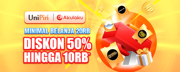 October – Top up Game di UniPin Pakai QRIS di Akulaku Hemat 50%!